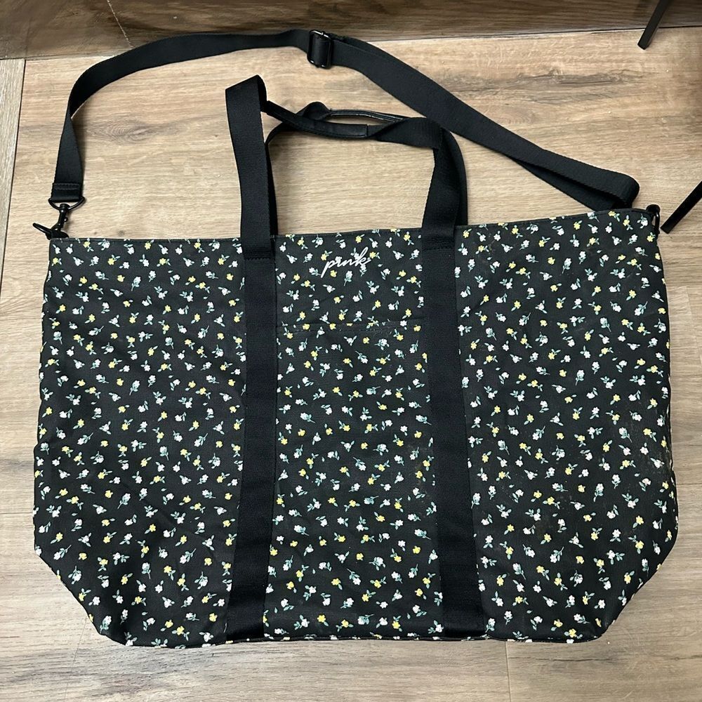 PINK Victoria’s Secret Floral Tote Duffel Bag